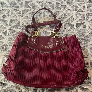 Maroon Coach Bag